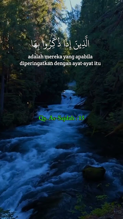 Qs. As-Sajdah 15