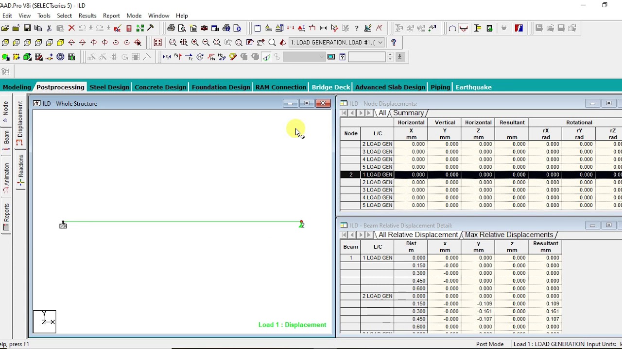 How to apply moving load on beam using Staad Pro - YouTube