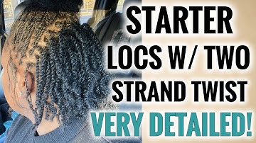 ✨TWO STRAND TWIST STARTER LOCS✨ (VERY DETAILED TUTORIAL) Starter Locs Two Strand Twist | Loc Journey