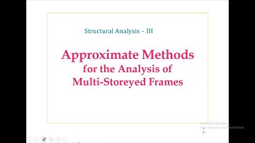 Structural Analysis Part 2 (SA -3 - Problem for the Substitute Frame Method)