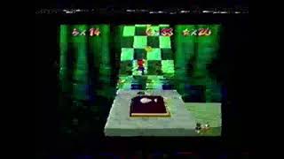 Longplay N64 Super Mario 64 (Wii U) 1/11/24 VHS Damaged Tape As Glitches By Deawoo VCR 1/15/24