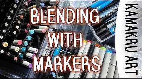 How to blend markers Tutorial: Using Copics and Prismacolors
