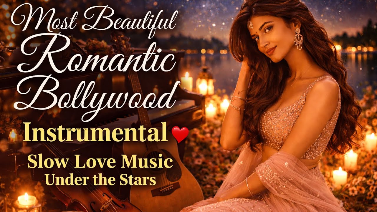 Most Beautiful Romantic Bollywood Instrumental | Slow Love Music (Peaceful & Dreamy)