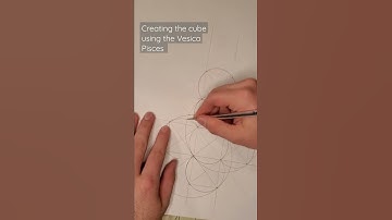 Creating 3D Platonic Solids using Sacred Geometry Part 1. The Cube #sacredgeometry #cube #3d