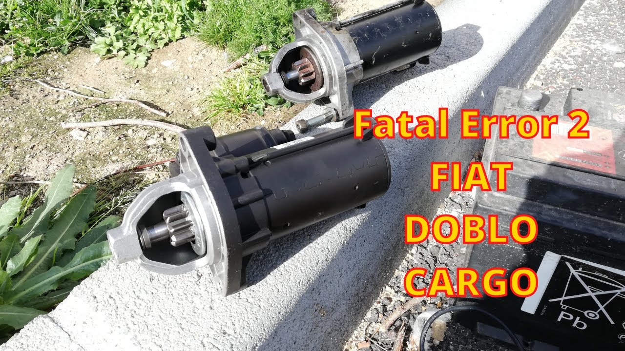 Fatal Error (2/2) Fiat Doblo Cargo 1.3 Multijet Rozrusznik - Youtube