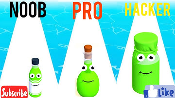 NOOB vs PRO vs HACKER l Juice Run l #juicerun #juicerun3d #mrgames