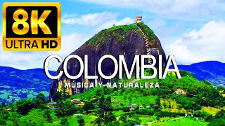 VOLANDO SOBRE COLOMBIA 8K | Increíble paisaje natural hermoso con música relajante|VÍDEO 8K ULTRA HD