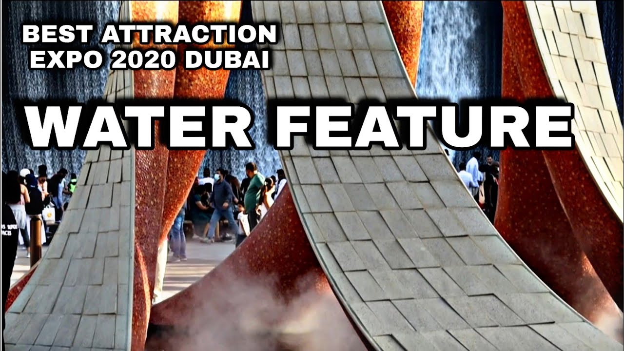 Amazing Reverse Waterfalls at Expo 2020 Dubai UAE | Water Feature ...