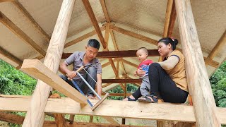 How to build a 2-storey wooden house and make a corrugated iron roof | Hà Tòn Chài