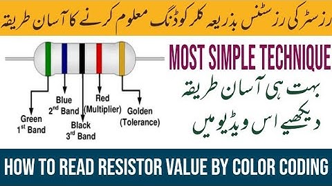 Resistor color code in hindi || 4 band resistor