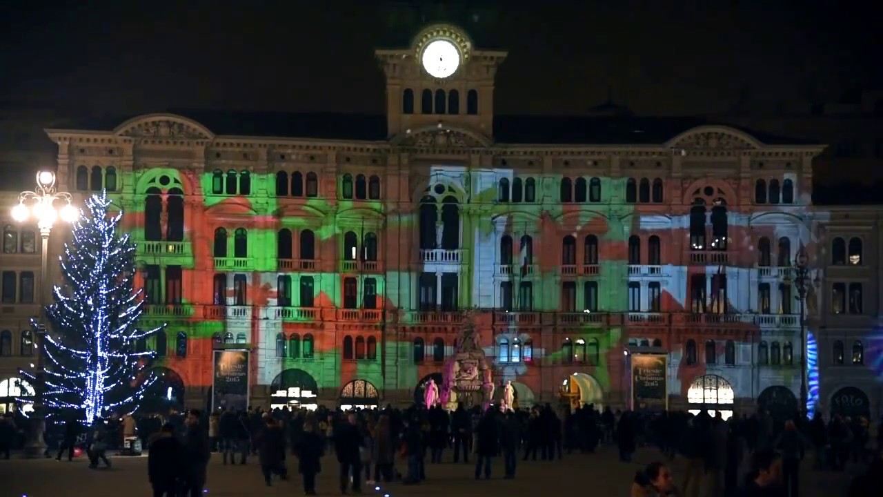 Trieste Natale.Mapping Trieste Natale 2015 Youtube