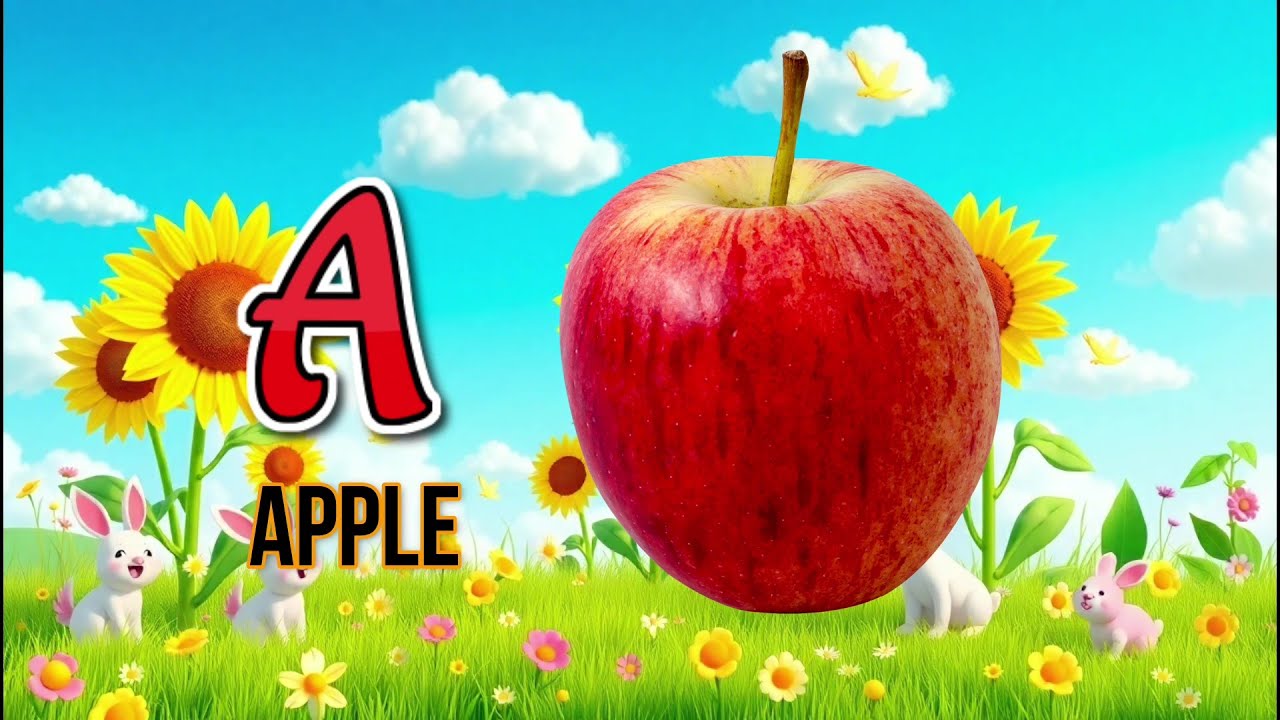 ABC Song for Kids | A for Apple & Fun Alphabet Song with Cute ...