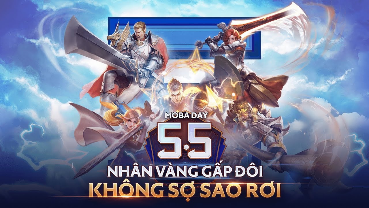 rovera [Moba day 5/5] Nhân vàng gấp đôi không sợ sao rơi- Garena Liên Quân Mobile