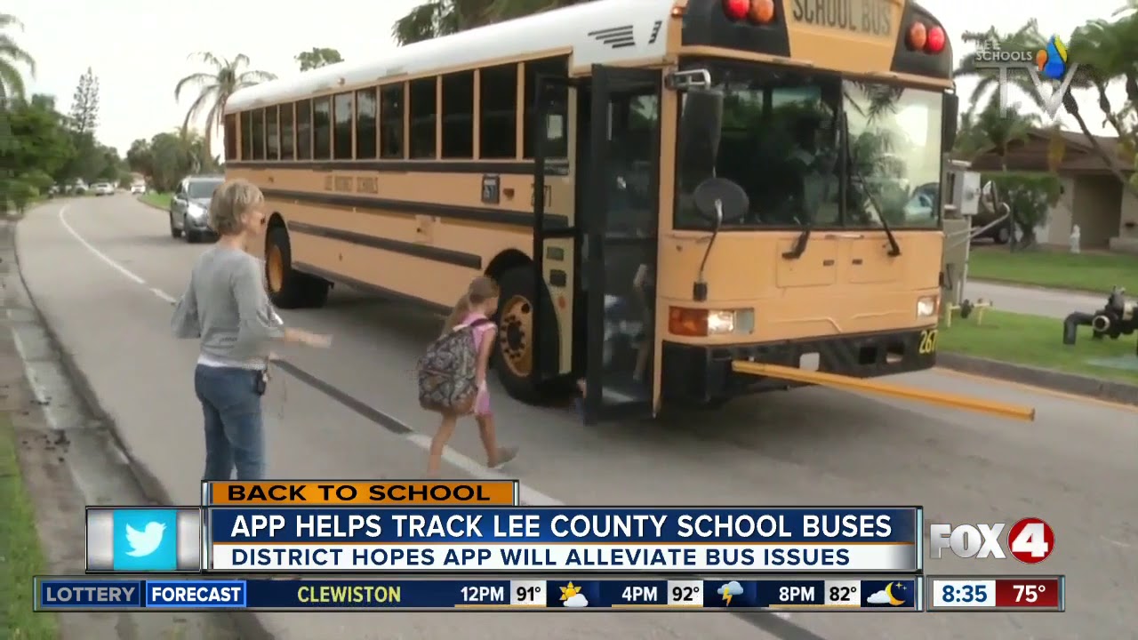 App Helps Track Lee County School Buses - YouTube