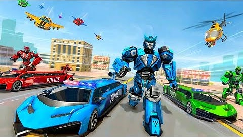 Police Limo Robot Transformations of Dragon and Car–Flying Limo Robot Car Transform Gameplay #1