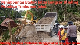 Download Lagu Batu Jomba Hari Ini ll Progres Penimbunan Di Badan Jalan Yang Putus Dinding Penahan Timbunan Jebol MP3
