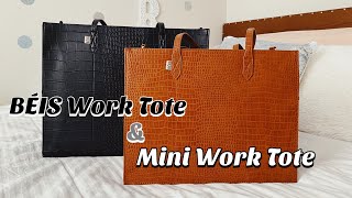 BÉIS Work Tote & Mini Work Tote *Size Comparison*