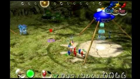 Pikmin Revisit GCN Extra: Challenge Mode- The Impact Site- Part 1