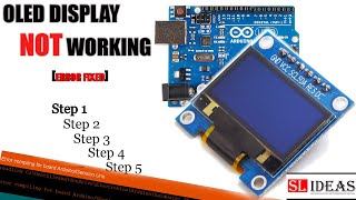 [ 5 STEPS ] OLED Display NOT Working | Fixed Error | Errors Solved | 128*64 i2c 0.96' | Arduino.