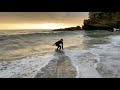 Like a Skatepark for Skimboarding: Small waves are Perfect for Skate Style Tricks on  a Skimboard