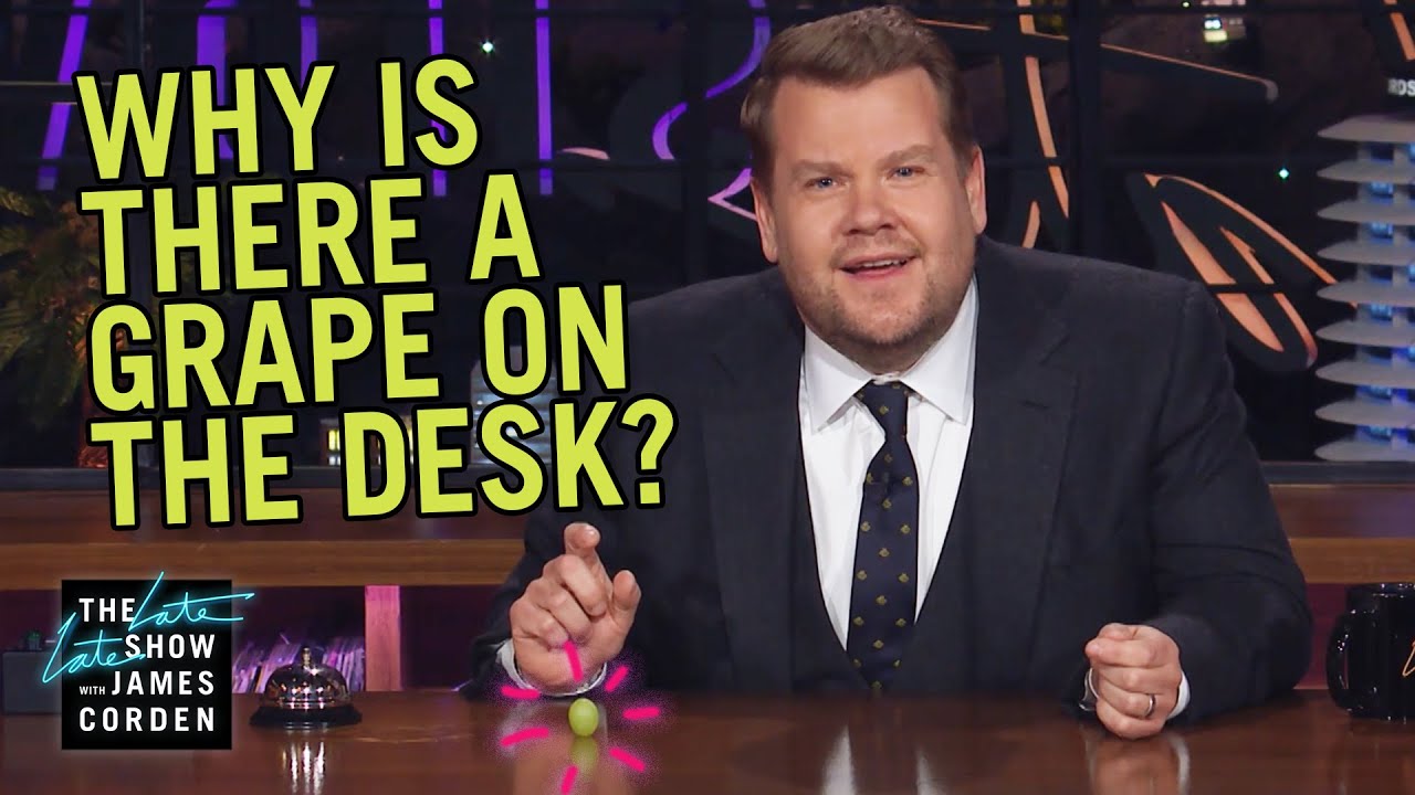 What's With the Grape on James's Desk?