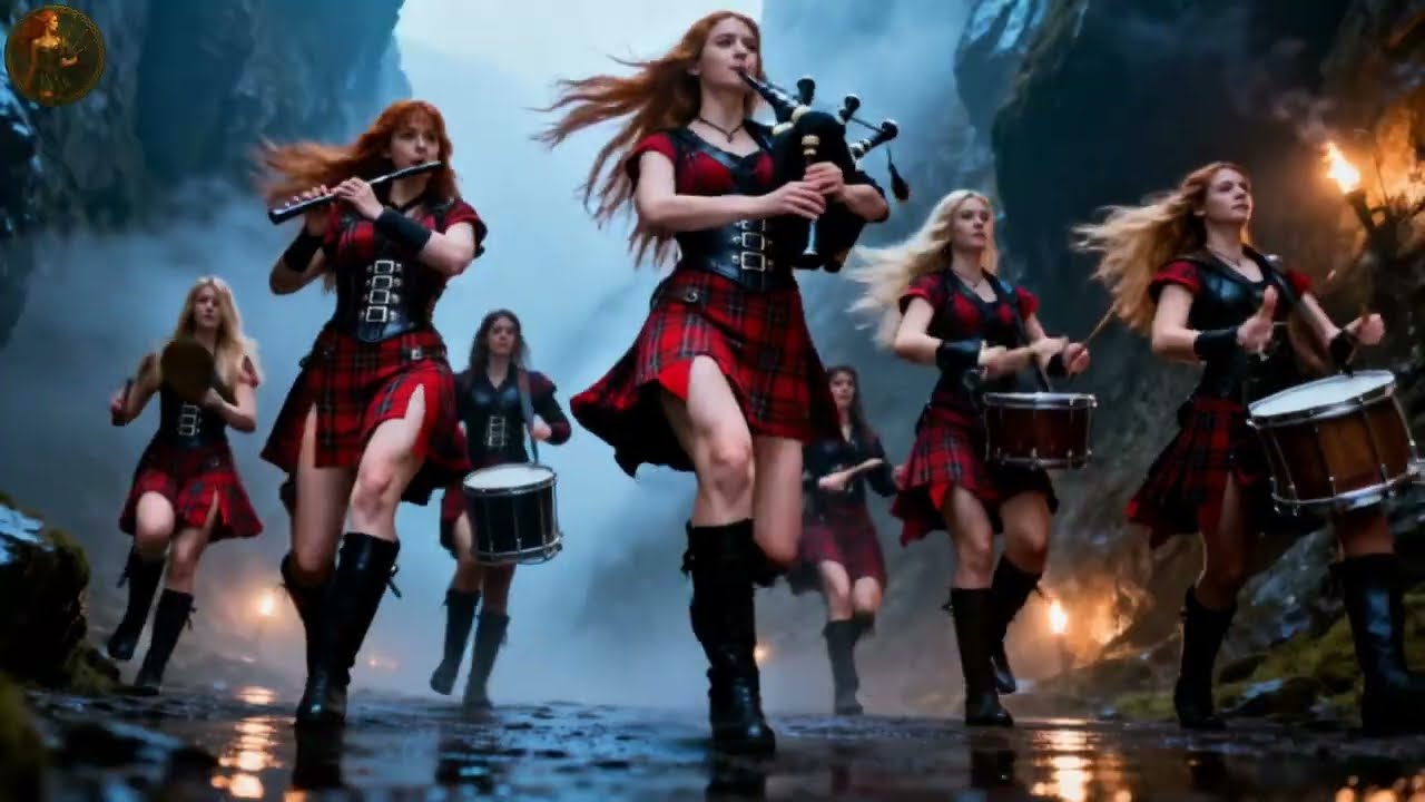 Beautiful Celtic Women Play Bagpipes on Highlands — A Performance You’ll Never Forget