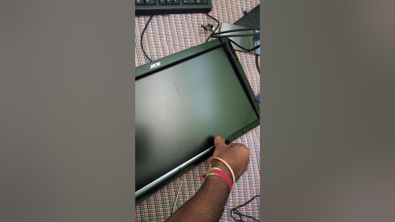 how to open acer lcd monitor repair - YouTube