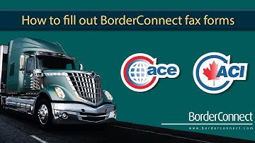 How to fill out BorderConnect fax forms