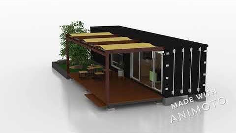 Container Chalet 3D Model