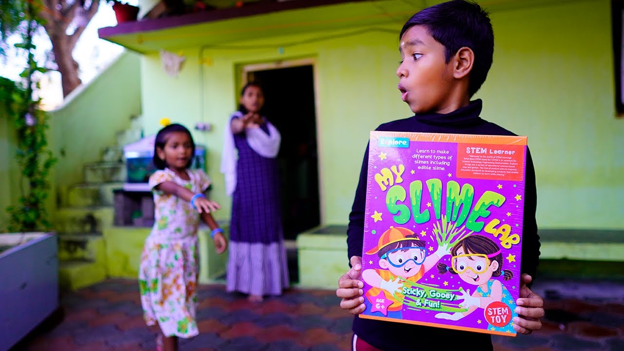 இதை விட Easya Slime செய்யவே முடியாது அப்படி ஒரு Slime LAB Kit .| Slime LAB Kit Unboxing| Abi Time