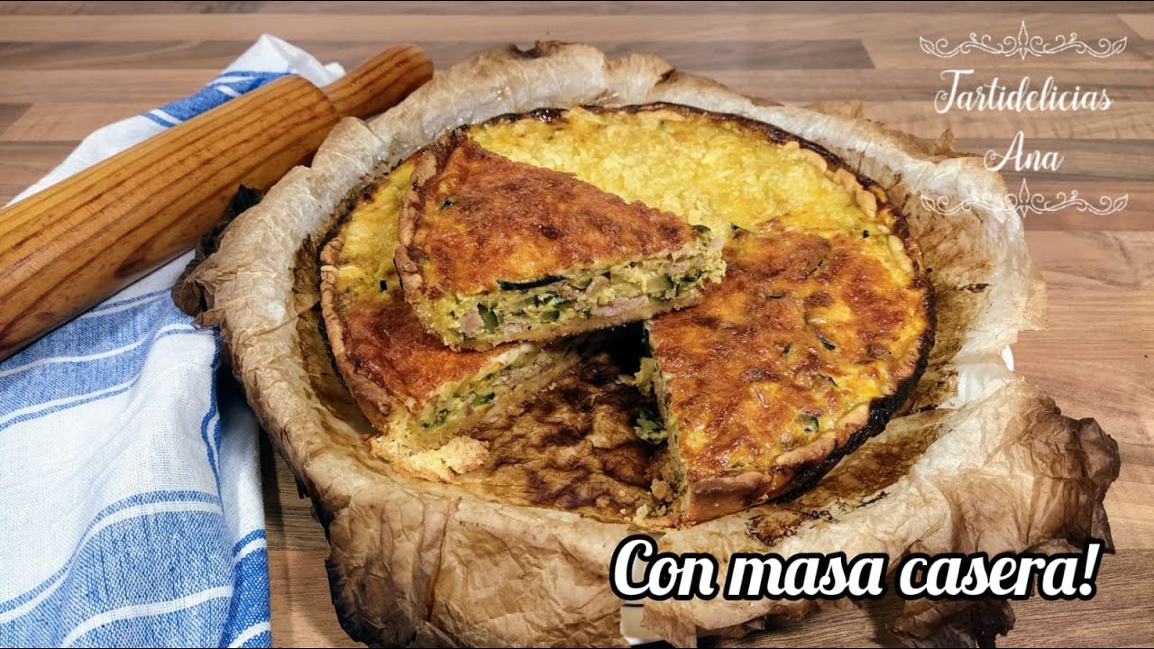 QUICHE de CALABACÍN, JAMÓN, BACON y QUESO FACILÍSIMA!!! NO DEJARÁN NI LAS MIGAS!!!