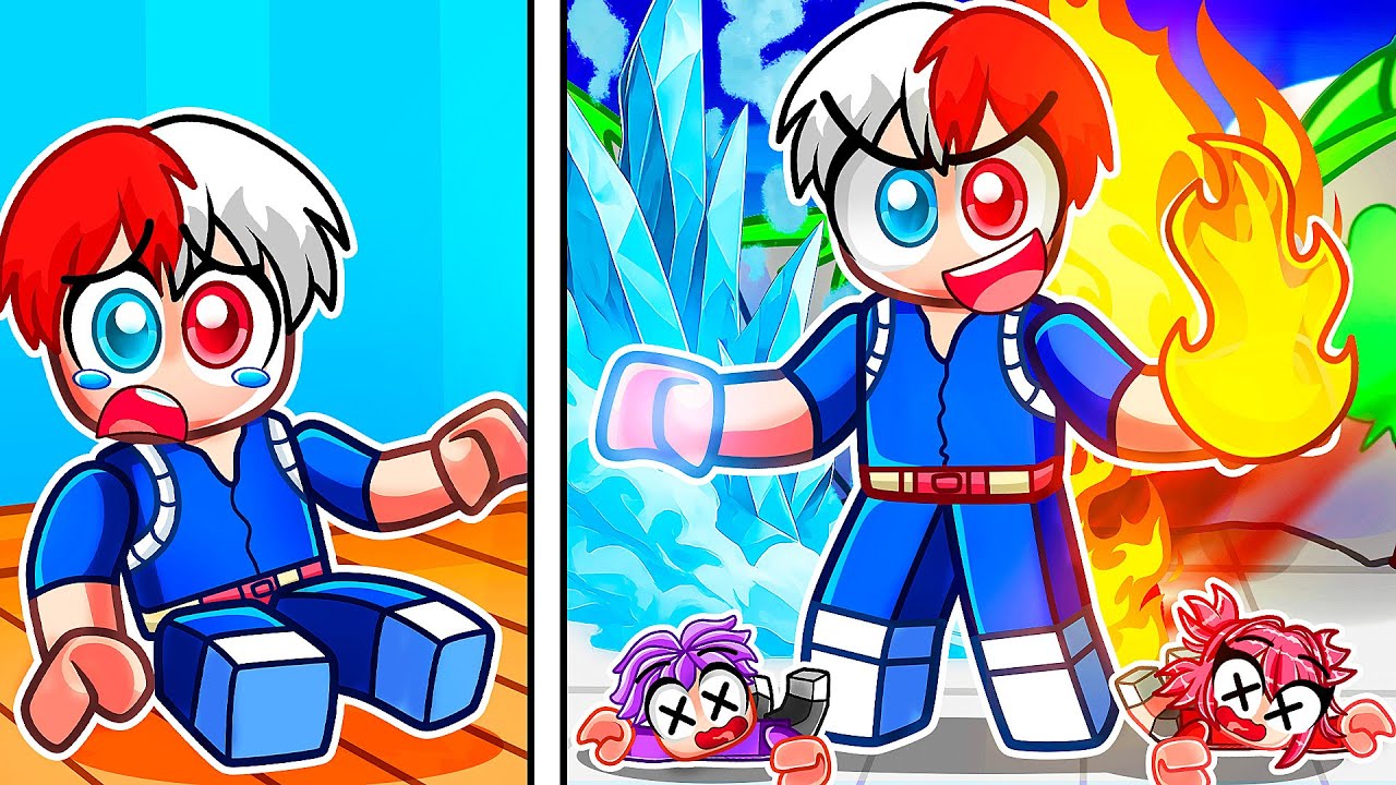 Рождение ШОТО ТОДОРОКИ в Roblox Strongest Battlegrounds!