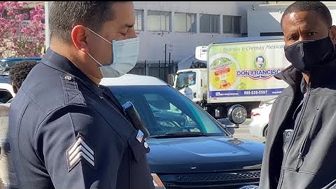 #LAPD #Tyrant Barks orders to move to other side #doesn’t put yellow tape #use your rights !!!