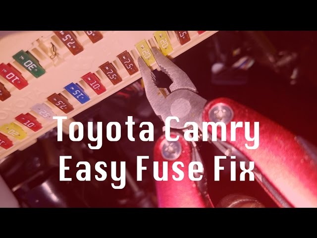 2011 toyota camry fuse box cigarette lighter Diagram - Both Locations Fuses location - Camry 50j