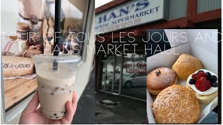 Tour/Review of Tous les Jours Korean Bakery and Hans Market Haul | FindingTaylor