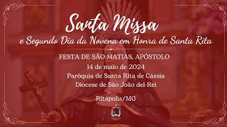 2° DIA DO JUBILEU DE SANTA RITA DE CÁSSIA