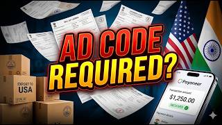 AD Code for Online Sellers Explained | Etsy, Shopify & Export Payments from USA to India !!