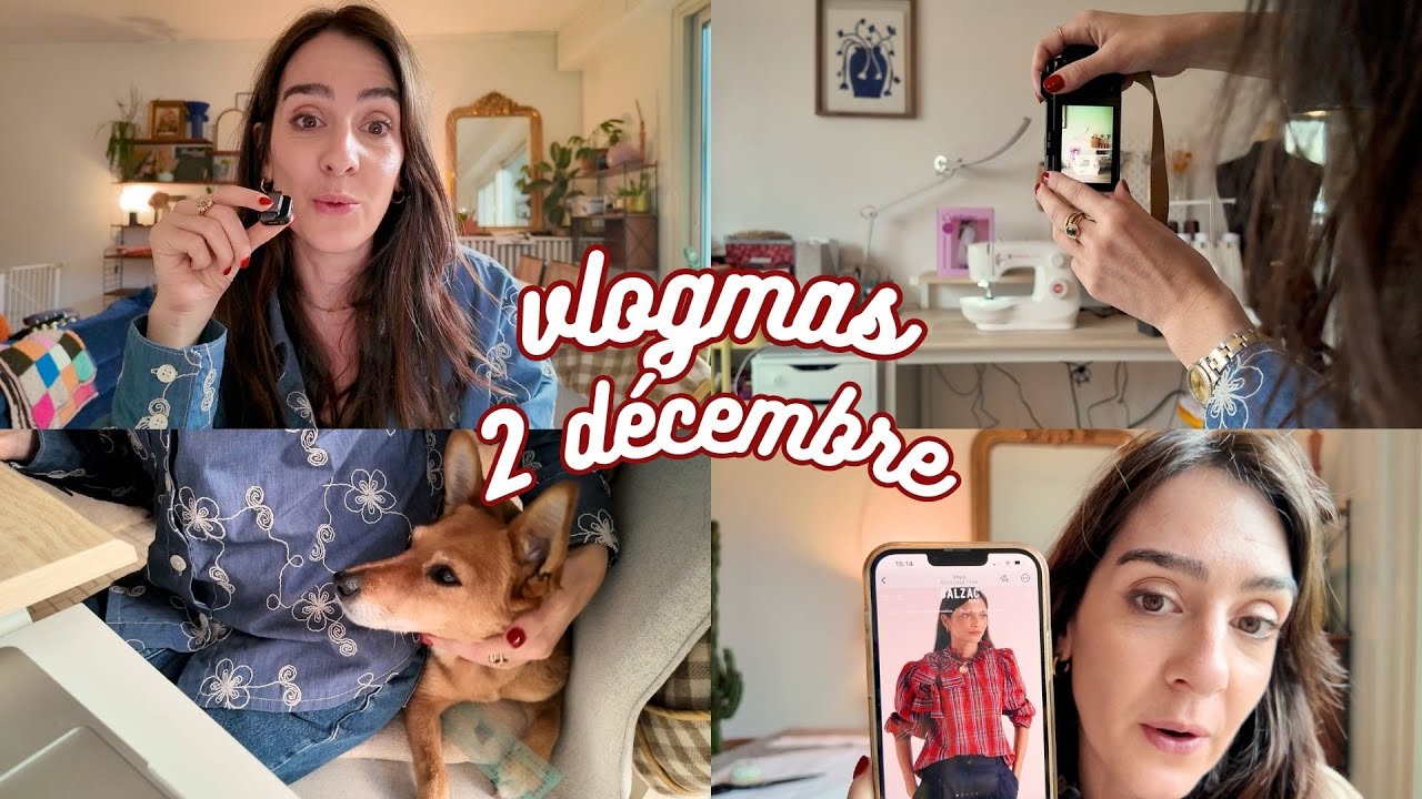 VLOGMAS #2 - Découper LE Manteau et quelques coulisses ✨