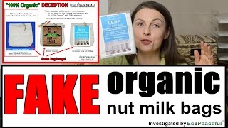 FAKE Organic Nut Milk Bags (not even 100% natural) on Amazon. Burn Test (feat. Hemp Nut Milk Bags)