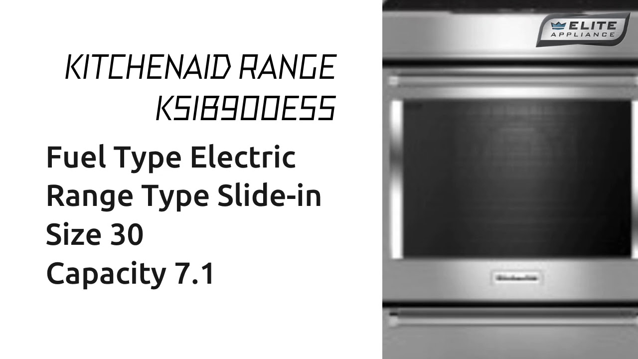 Kitchen Aid KSIB900ESS Electric Range Tour YouTube