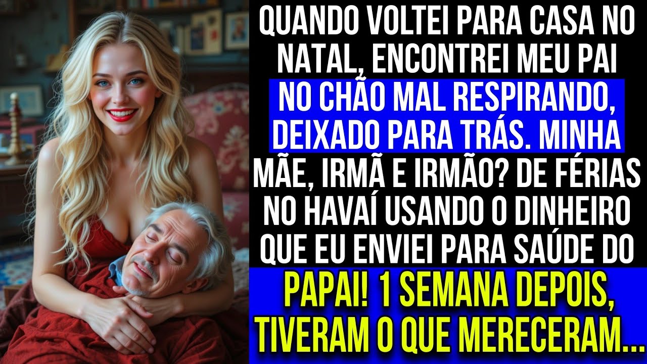 Cheguei em casa no Natal e encontrei meu pai caído sozinho. A família estava no Havaí, gastando...