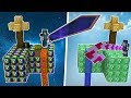 MİNECRAFT'TA HİÇ GÖRMEDİĞİNİZ KILIÇLAR (Minecraft Şans Blokları Kapışması)