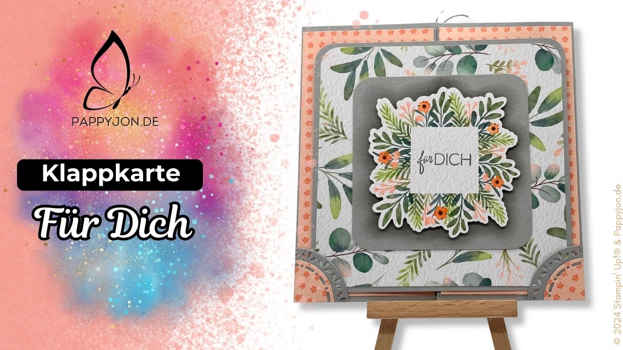 Klapp-Karte Für Dich |  Anleitung | Anfänger | Tutorial | Step by Step | DIY | Freude verschenken