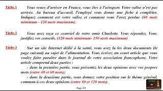 TCF *** L'Expression Écrite avec l'exemple et les rédactions corrigées (Tâche 1-2-3) * Dossier 1