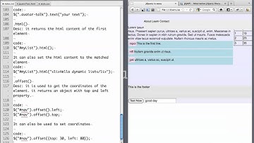 jQuery Session 1 - Part V