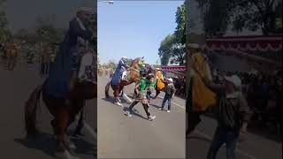 Atraksi Kuda yang dikendarai Bapak, Ibu Lurah  Bantul