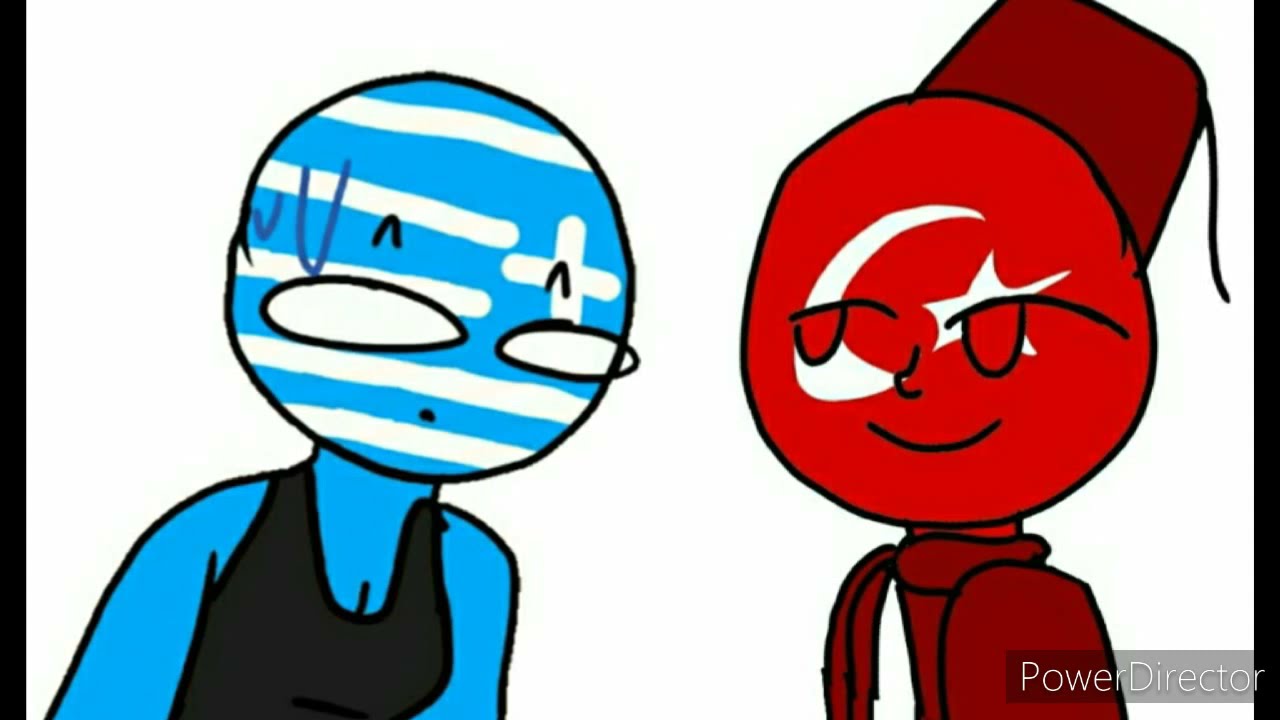 Turkey x Greece, Tureece countryhumans clean YouTube