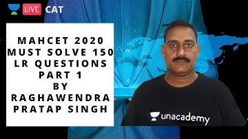 MAHCET 2020 | Must Solve 150 LR Questions | Part 1 | Raghawendra Pratap Singh