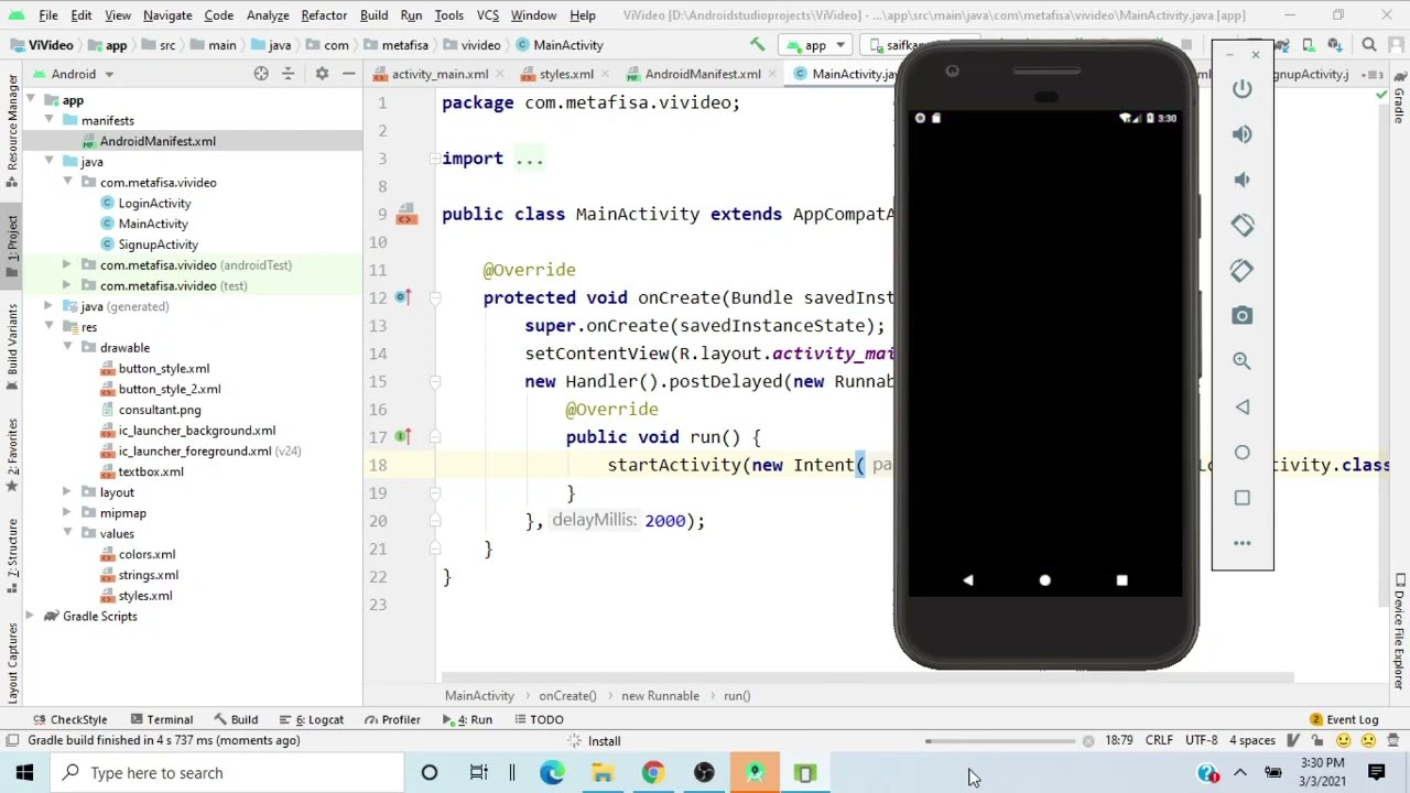 Make a Video Call Application using Android studio | Part 2 | Java ...
