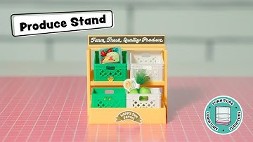 MGA’s Miniverse™ Make It Mini Spaces™ Furniture: How to make the Produce Stand
